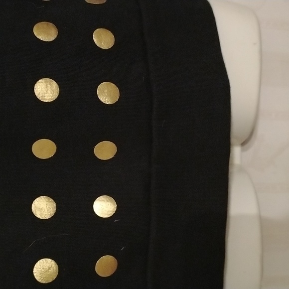 - Kate Spade black sweatshirt with gold polka dots on the front! Fun and s… - Picture 4 of 7